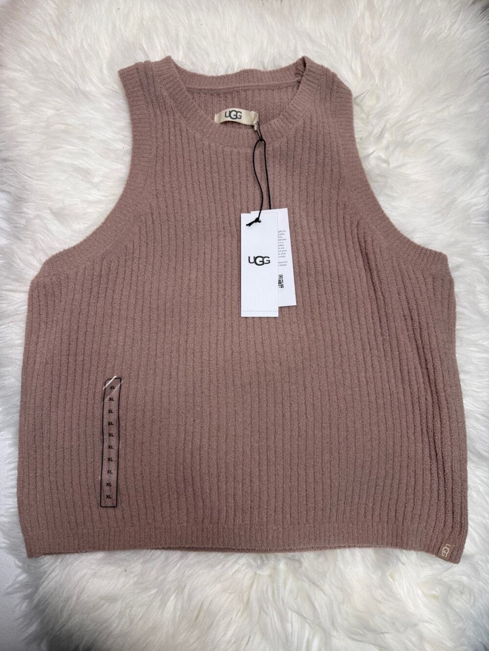 UGG Elaenia Tank Lite XL Dawn Patrol Ribbed Cropped Racerback NWT Summer Spring